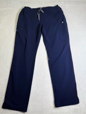 Figs Yola Skinny  Drawstring Scrub pants in Navy Style TW2000